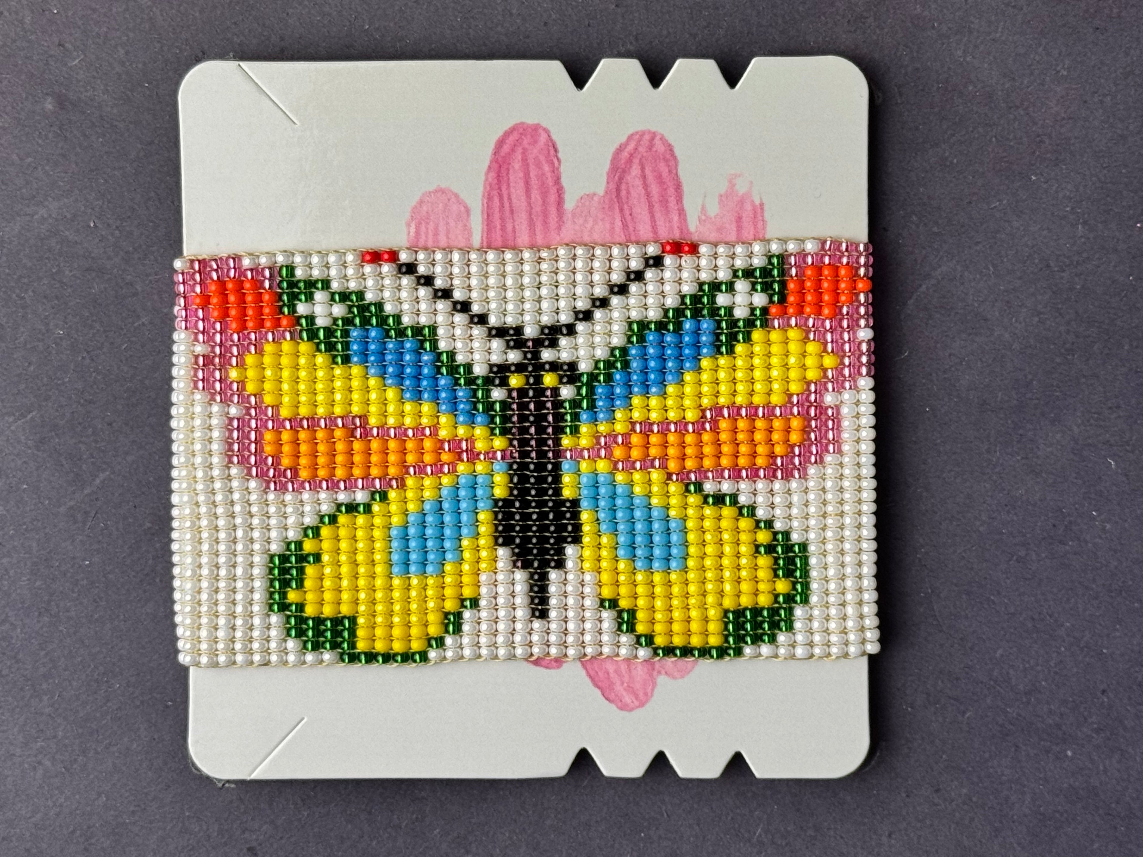 Handmade Butterfly Bracelet | Czech Seed Bead Artisan Bracelet