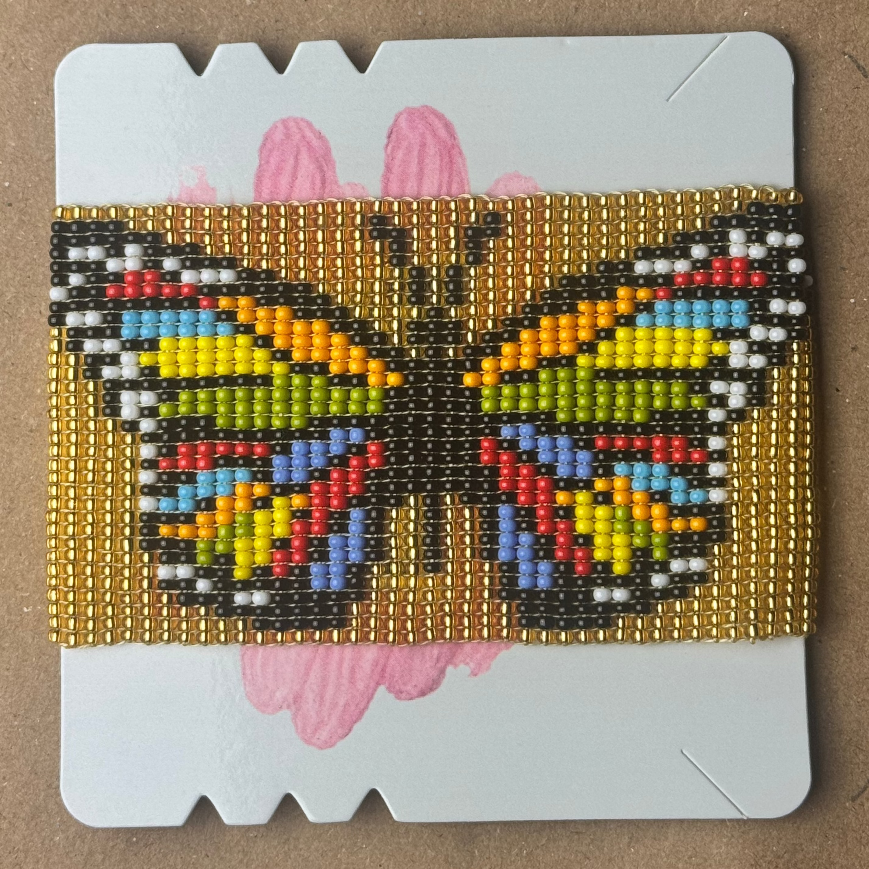 Handmade Butterfly Bracelet | Czech Seed Bead Artisan Bracelet